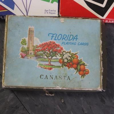 Lot of Card Games and Poker Chips