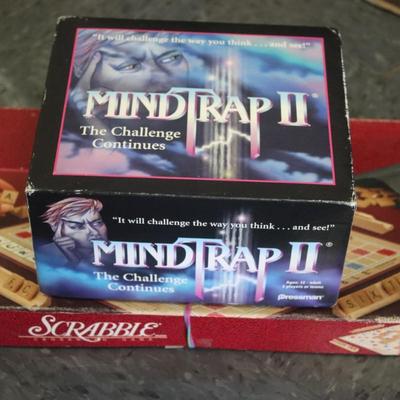 2 Games - Scrabble and Mindtrap II