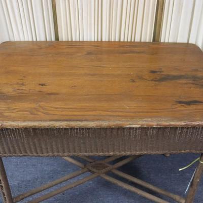 Wicker Table - 38 x 24 x 30 inches