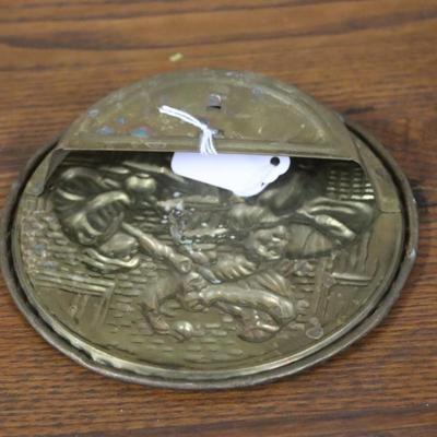 Brass Wall Plate from England - 5 inches
