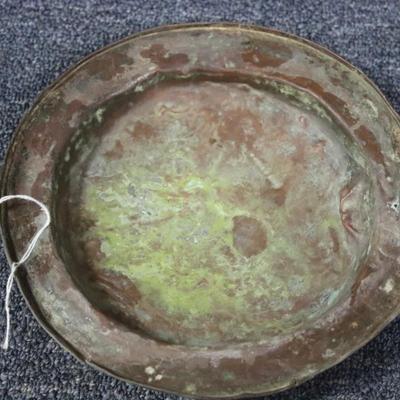 Old Copper Plate - 8 1/2 inches