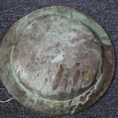 Old Copper Plate - 8 1/2 inches