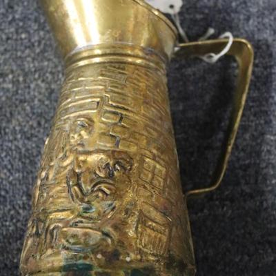 8 inch tall Brass Pitcher