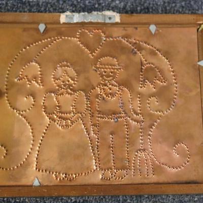 Punched Copper Picture - 6 x 8 inches