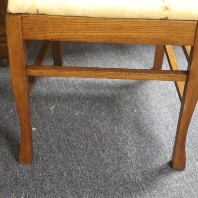 Square Oak Table with 4 Chairs