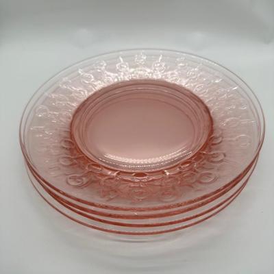 Depression Glass Plates (4)