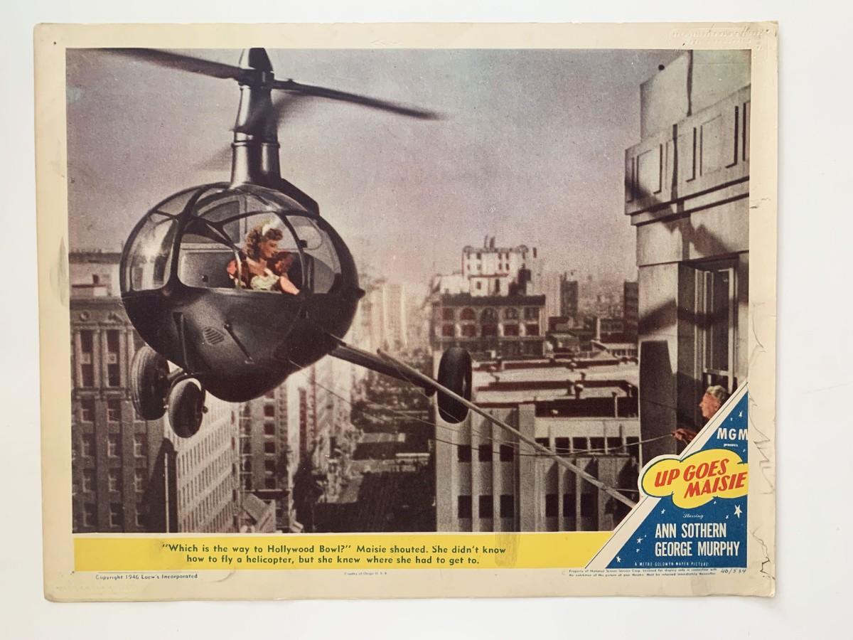 Up Goes Maisie original 1946 vintage lobby card on heavy card stock