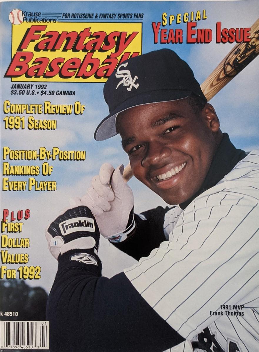 Fantasy Baseball Magazine January 1992