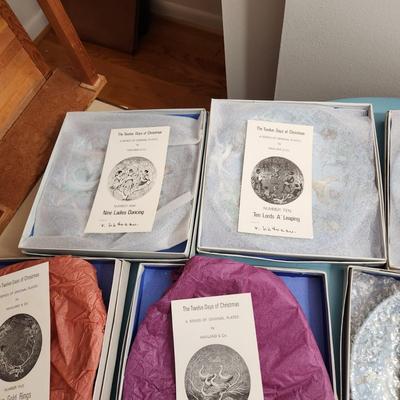 Complete set Haviland 12 days of Christmas plates Series
