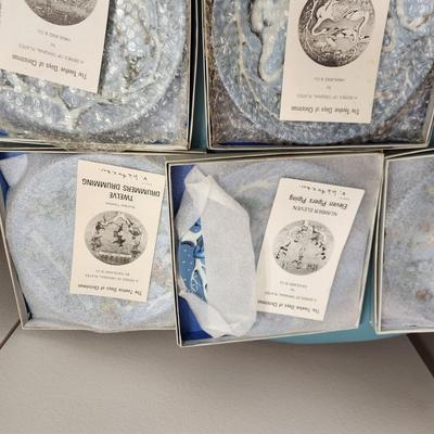 Complete set Haviland 12 days of Christmas plates Series