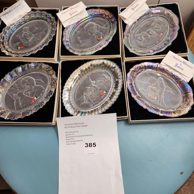 6 Fostoria Fine Crystal Plates  American Milestones