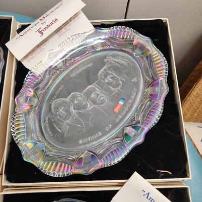 6 Fostoria Fine Crystal Plates  American Milestones