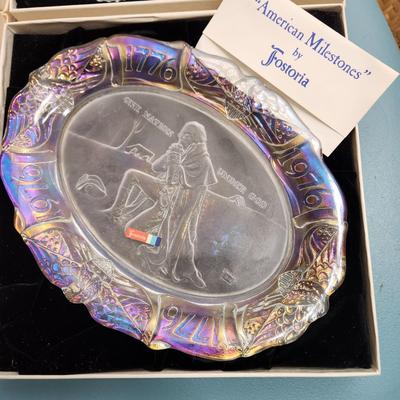 6 Fostoria Fine Crystal Plates  American Milestones