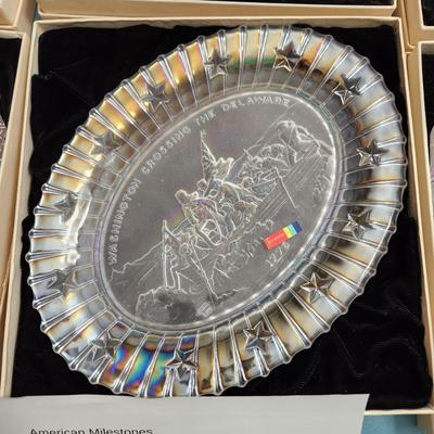 6 Fostoria Fine Crystal Plates  American Milestones