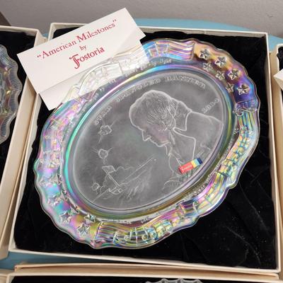 6 Fostoria Fine Crystal Plates  American Milestones