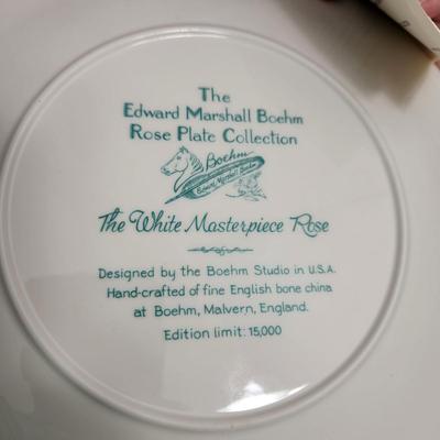11 Hamilton Collection Rose Collection Plates Edward Marshall Boehm