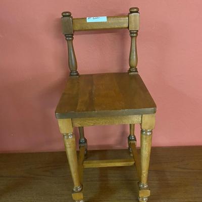 Vintage Telephone Stand & Chair Solid Wood.  Very Rare.