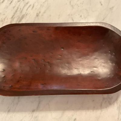 Glass Fruit in Wooden Tray