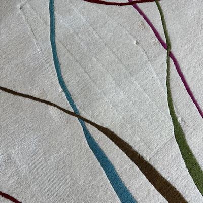LOT # 473  HAND MADE WOOL PILE RUG RIZZY HOME FUSION COLLECTION