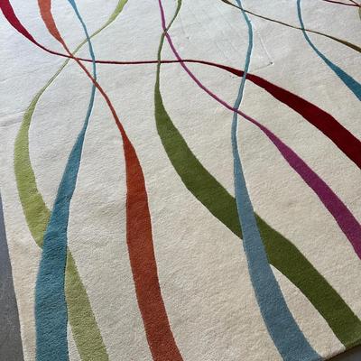 LOT # 473  HAND MADE WOOL PILE RUG RIZZY HOME FUSION COLLECTION
