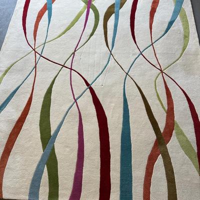 LOT # 473  HAND MADE WOOL PILE RUG RIZZY HOME FUSION COLLECTION