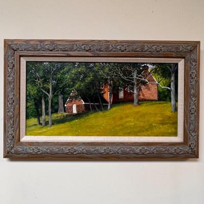 Framed Matted Oil on Canvas - Original Artwork