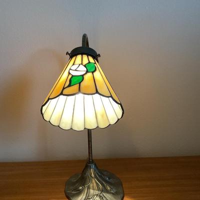 Stained Glass Gooseneck Desk Lamp