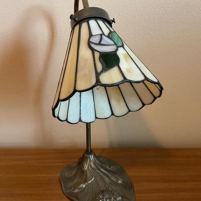 Stained Glass Gooseneck Desk Lamp