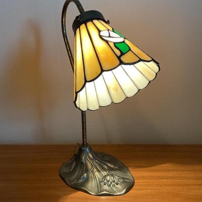Stained Glass Gooseneck Desk Lamp