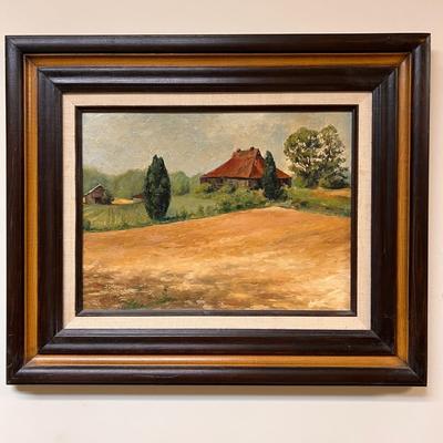 Framed Matted Oil Painting - Original Artwork