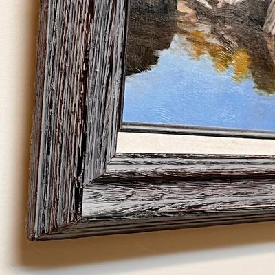 Framed Matted Oil on Canvas Painting - Original Artwork