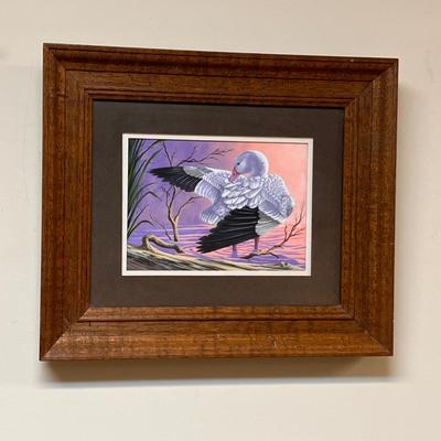Framed Matted Acrylic Painting - Original Artwork