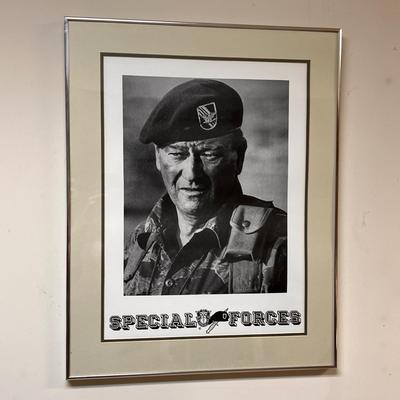 Framed Matted Print of John Wayne