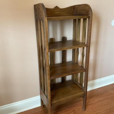 Mission Style Wooden Bookshelf