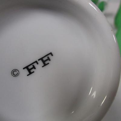 Green Fitz and Floyd Coffee Mugs