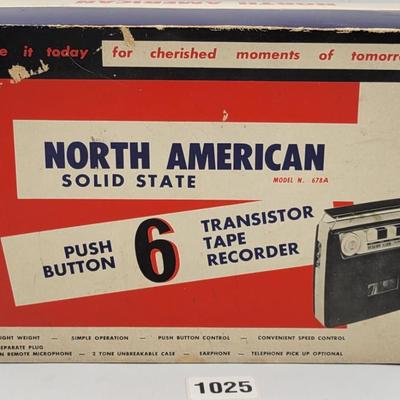 Vintage 6 Transistor Tape Recorder