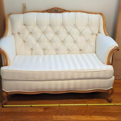 Newly Reupholstered Vintage French Style Sofa