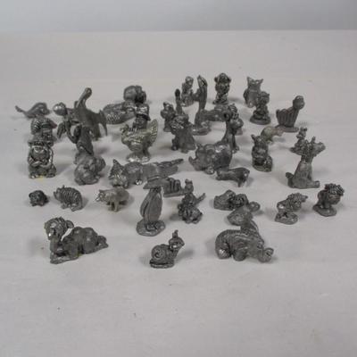 Pewter Animal Figurines