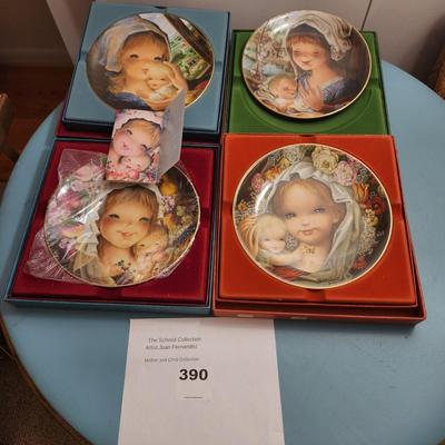 4 Schmid Plate Set Mother & Child Collection Juan Ferrandiz