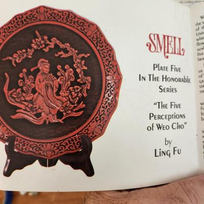 5 Plates The Five Perceptions of Weo Cho Cinnabar Plates