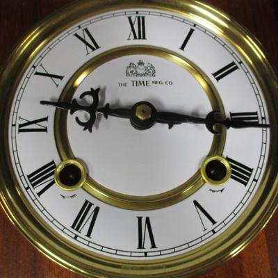 Centennial Parlor Clock The Time Mfg CO. Wall Clock