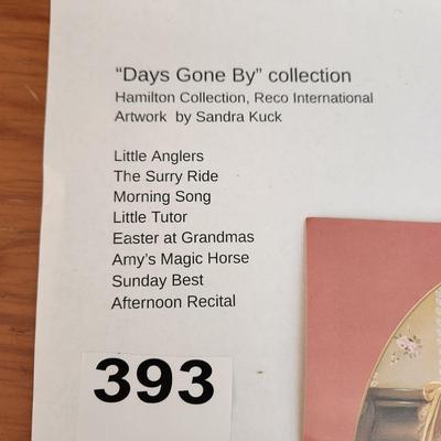 Lot of 8 Hamilton Days gone By Collection Reco  Sandra Kuck
