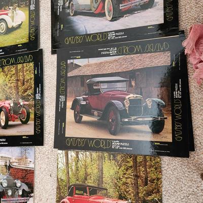 Lot of 8 Gatsby's World Jigsaw Puzzle Box top Cover Art