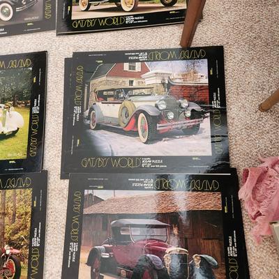 Lot of 8 Gatsby's World Jigsaw Puzzle Box top Cover Art