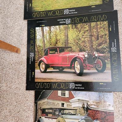 Lot of 8 Gatsby's World Jigsaw Puzzle Box top Cover Art