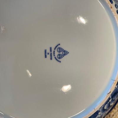 Large porcelain bowl from Thailand. 14â€ round across the top.