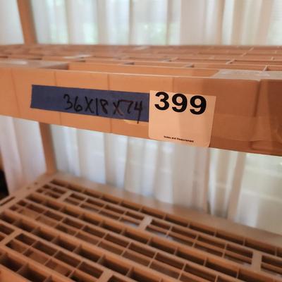5 shelves Rubbermaid Shelving 36x18x74