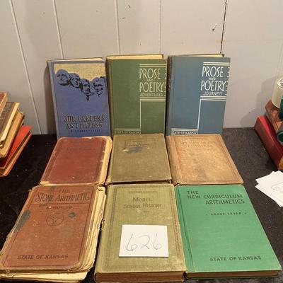 Vintage State of Kansas Education Books