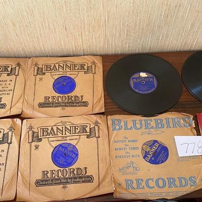 Vintage 78 rpm Records