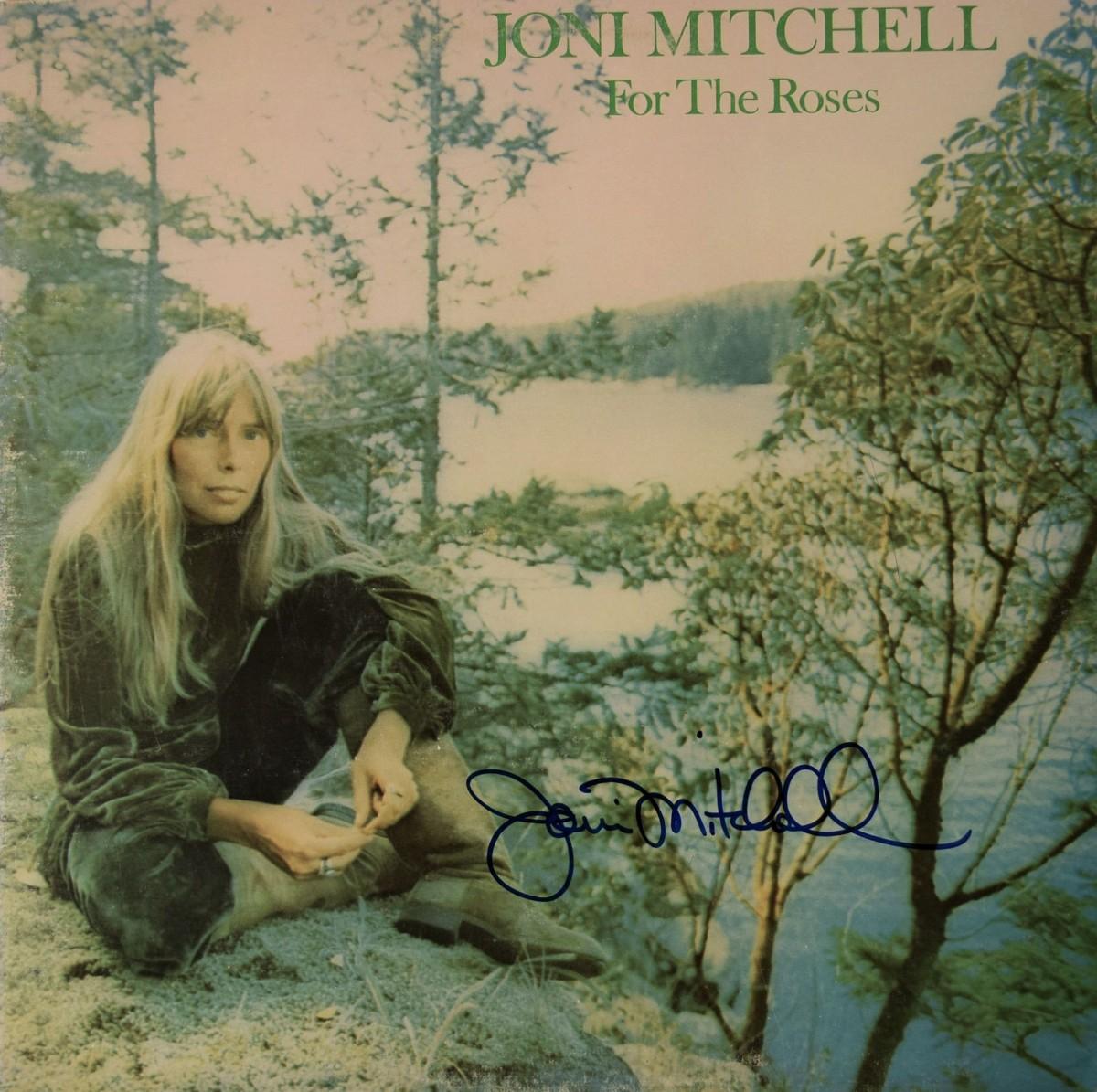 joni-mitchell-signed-for-the-roses-album-estatesales